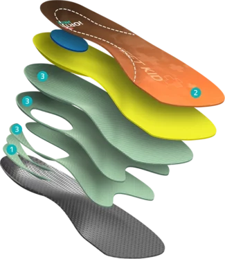 MAZBIT FEET KID 2/3 wkładki ortopedyczne dla dzieci na koślawe ustawienie piety rozwarstwienie