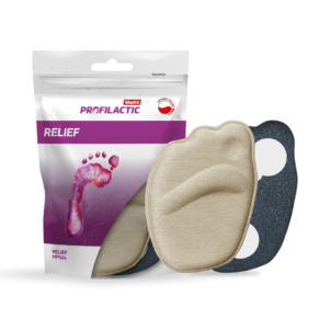 RELIEF miękkie półwkładki do obuwia na wysokim obcasie